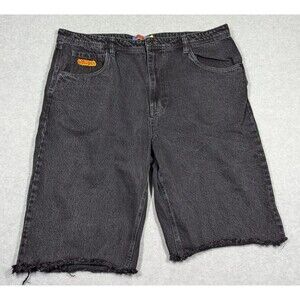 Empyre Men Shorts 40x12 Denim‎ Baggy Relax Y2k Cutoff Skater Grunge Black